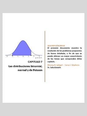Capítulo 7 - Las distribuciones binomial, normal y de Poisson